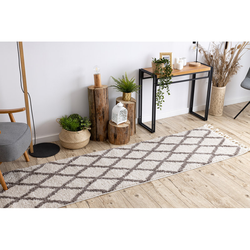 Runner Geometric Area Rug, Runner 80 x 200cm