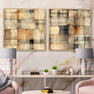 Erika - Abstract Collages Square Collage Set Of 2