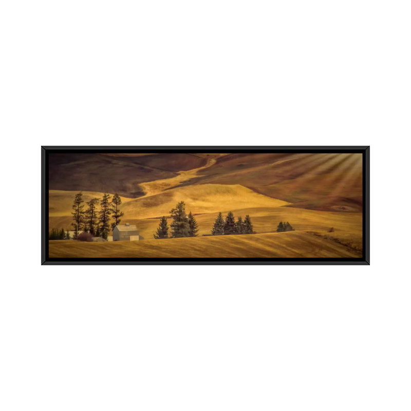 «Idyllic Farm», reproduction de photo sur toile, H 20 po x l 60 po x P 1,5 po, Toile avec cadre noir