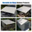 25 panneaux de toiture en PVC résistant aux intempéries, avec quincaillerie, blancs-135961631