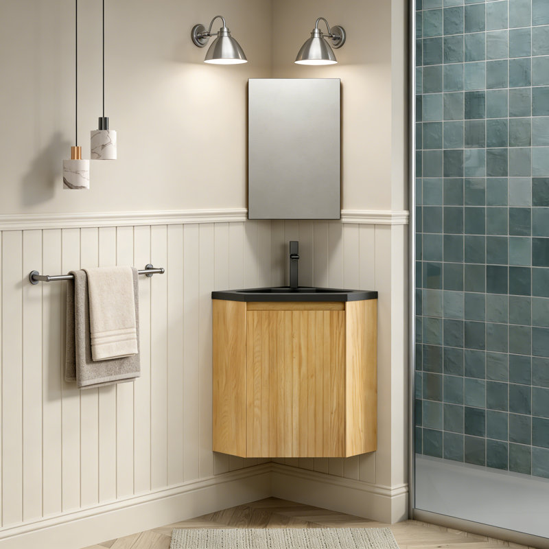 Wall-Mounted Triangular Bathroom Vanity