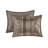 Luxurious 7 Piece Jacquard Bedding Set, Polyester Brown/gold King, Elegant Design
