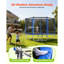 VEVOR in. Round Backyard Trampoline with Safety Enclosure
