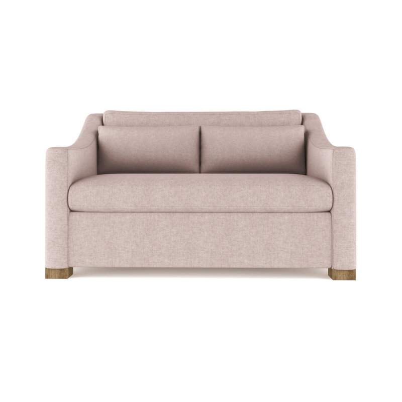 Crosby Slope Arm Loveseat, Weathered, 32.5" H x 60" W x 43" D, Distressed Leather Cognac
