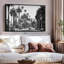 «Black California LA Palm Alley Wall Art»-130319326