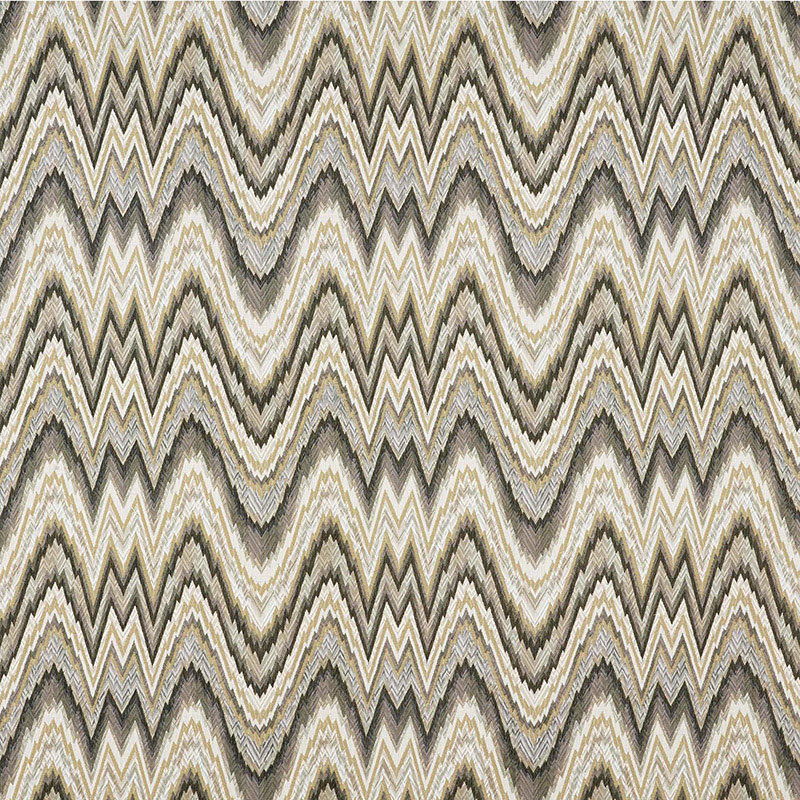 Valkyrie Flame Stitch Fabric, Shale