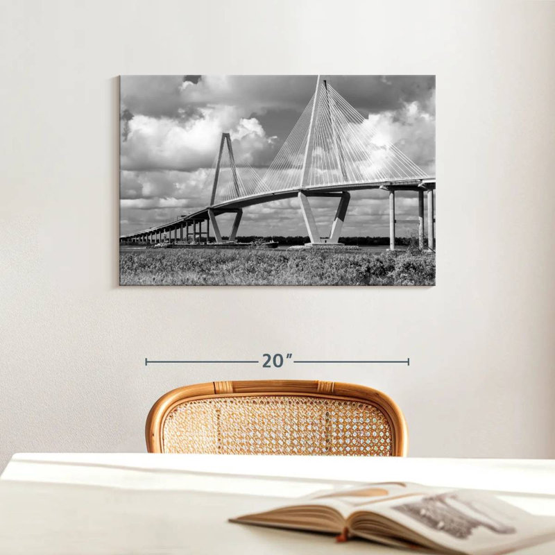 Lilie BW Cooper River Bridge, 16" H x 24" W
