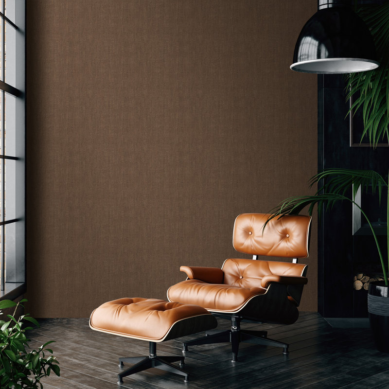 Papier peint texturé Allure, Brun