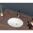 19"X16" White Ceramic Bathroom Sink With Overflow - Undermount, Oval, Stain-, Practical Design Modern Undermount 19X16 Inches, Overflow, Stain , Stylish