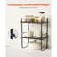 Organisateur de tablette d'armoire de cuisine réglable, tablette d'armoire extensible à 2 niveaux, organisateurs de comptoir empilables et élévateurs de tablette de rangement, organisateurs de garde-manger pour cuisine, bureau de salle de bain, noir-369546558