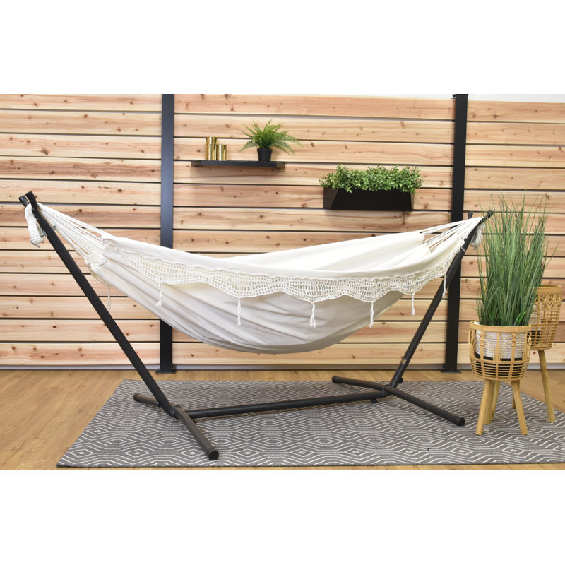 Emmaline Double Hammock with Stand, Natural