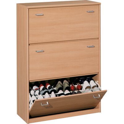 Rebrilliant 45 Pair Shoe Storage Cabinet | Wayfair