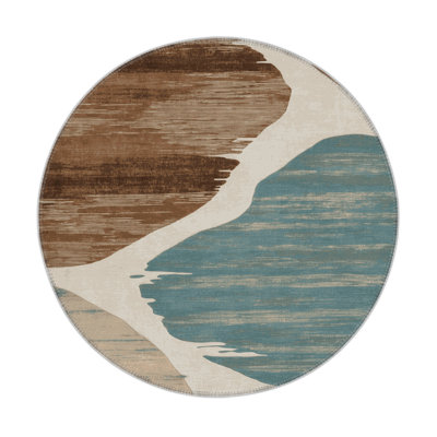 Watercolor Gray Indoor and Outdoor Area Rug