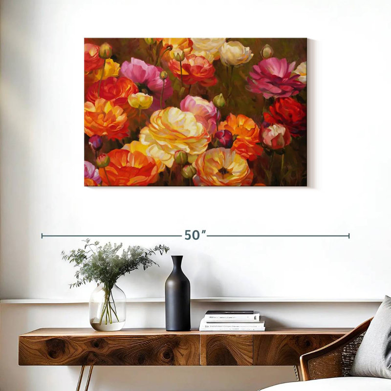 Harnek Ranunculus Garden, 24" H x 36" W
