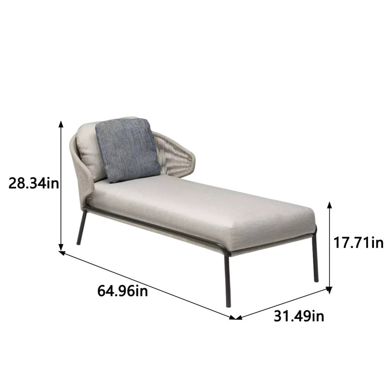 Méridienne d'extérieur durable