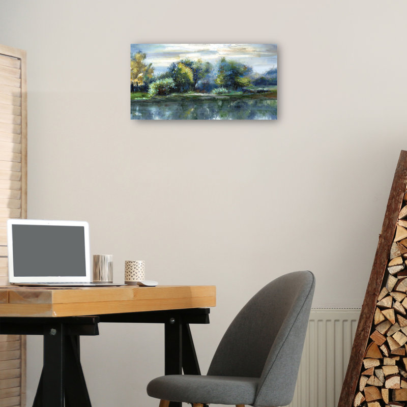 Spring Lake by Sandy Doonan Canvas Art Print, Wrapped Canvas,  25" W x 13" H 