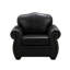 Fauteuil club en cuir fleur 44 po Finlea