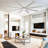 72" 6 - Blade Aluminum LED Ceiling Fan with Dimmable Light and Remote-107162106-107162105