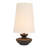 Matilda Sculptural Resin Table Lamp with Oversized Linen Shade