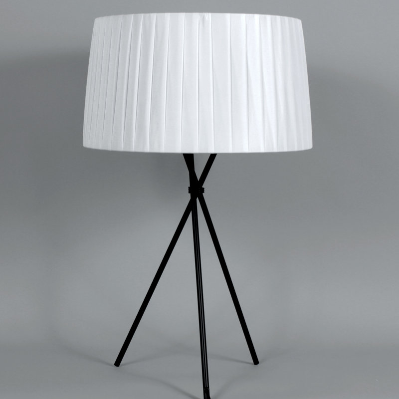 Metal Tripod Lamp, White