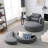 Ern Upholstered Swivel Barrel Chair with Ottoman-882071092