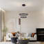2 - Light Dimmable LED Tiered Chandelier