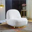 Chaise d'appoint pivotante rembourrée Ponteland-648376292