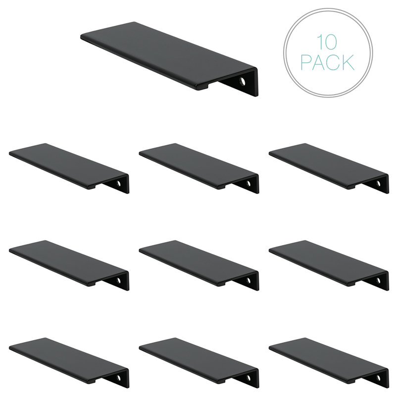 Edge 3 3/4" Center Finger Pull Multipack, Matte Black