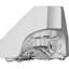 Moulure intérieure de coin en couronne Shell H 5 7/8 po x l 5 7/8 po x P 8 1/4 po