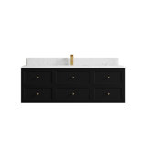 Roswell Floating 60'' Single Bathroom Vanity with Quartz Top