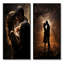 «Couple de mariage céleste» - 2 pièces sur toile-49379443-49379446