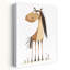 Curieux dessin de cheval, impression d'art cheval minimaliste-613942571