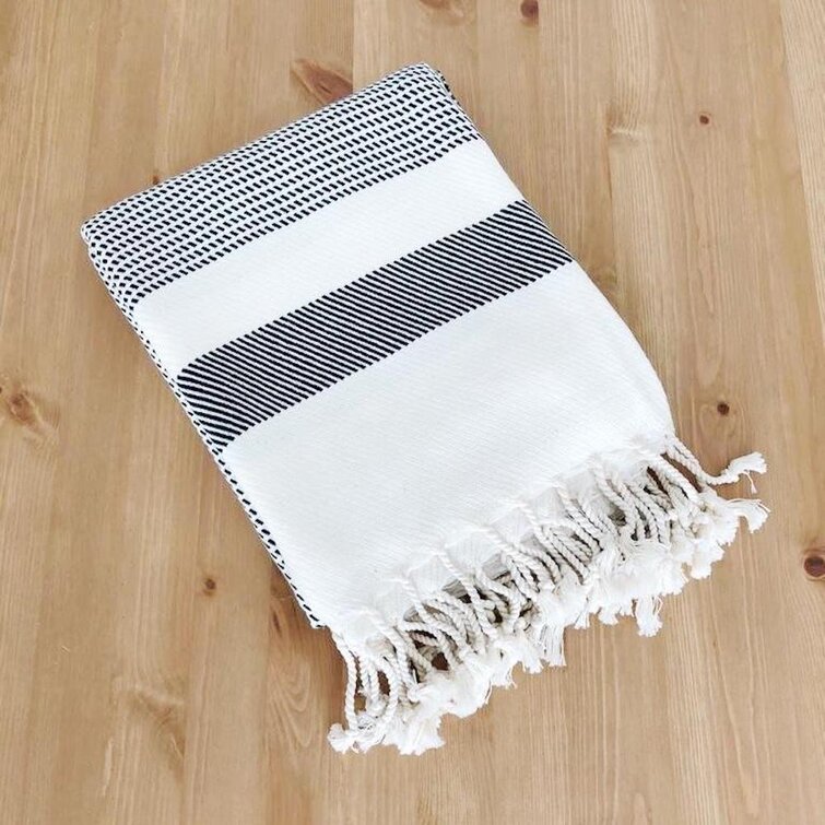 Waffle Black Turkish Towel