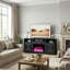 Meuble télé 59 po pour téléviseur de 65 po ou moins avec rangement et tablettes réglables-763901496