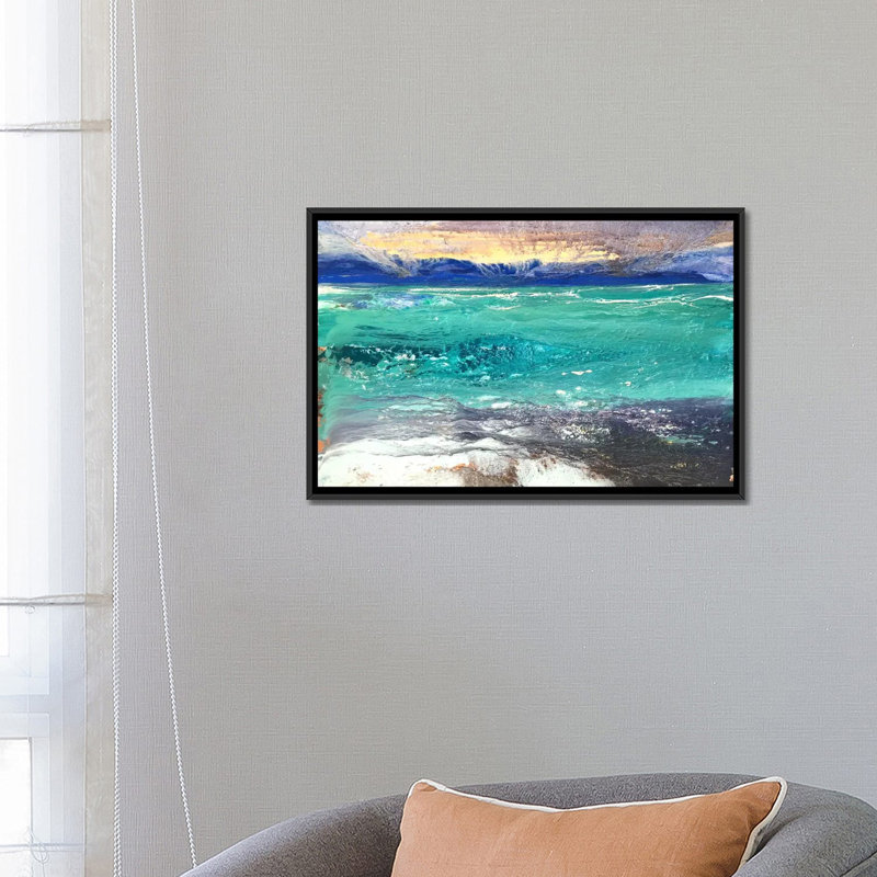 « cap dantibes i », impression sur toile, H 18 po x l 26 po x P 1,5 po, Toile avec cadre flottant noir, Pas de tapis