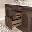72" Solid Wood Double Bathroom Vanity With Ceramic Top-607686588