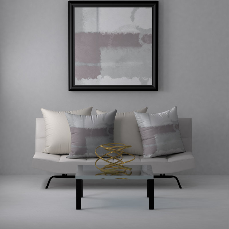 Abstract Throw Pillow, 18" H x 18" W