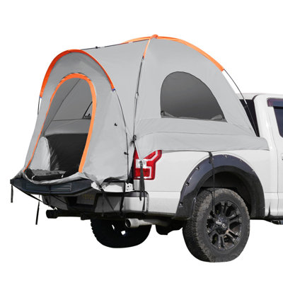 Tente de camion pour lits de 6,4 pi à 6,7 pi, tente de camping imperméable pour 2 à 3 personnes avec couche de pluie et sac de transport