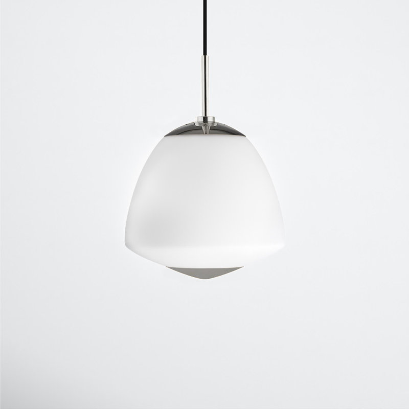 Darby 1 - Light Single Pendant, 13.75" H x 10" W x 10" D, Aged Brass