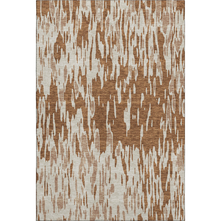 Premium Machine Washable Prisco Paprika Rug