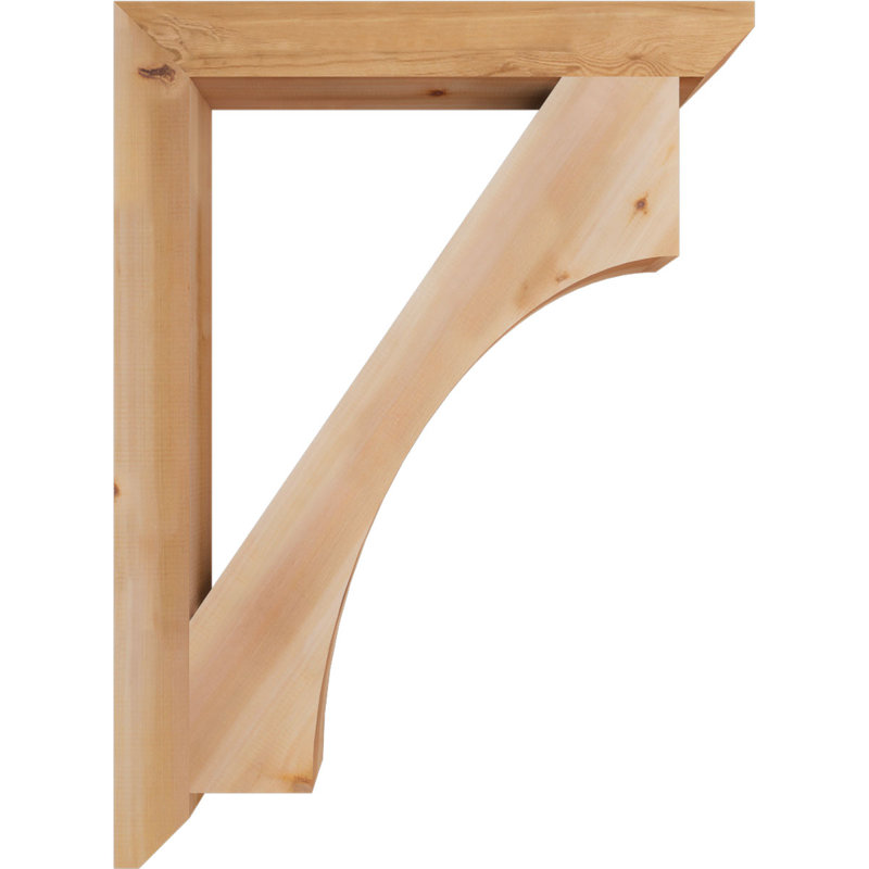 Support en bois Westlake, Cèdre rouge, H 46 po x l 3,5 po x P 34 po