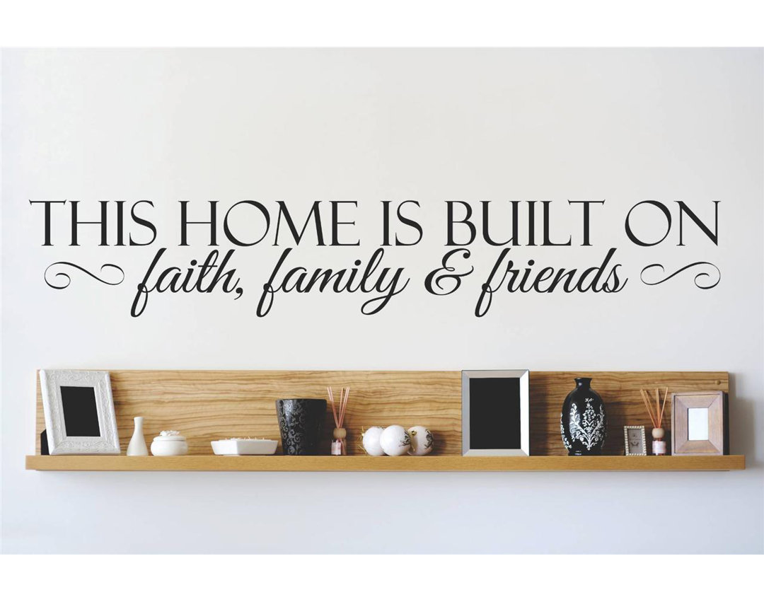 Text & Numbers Wall Decal Design With Vinyl