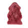Haghni Handmade Sheepskin Red Area Rug