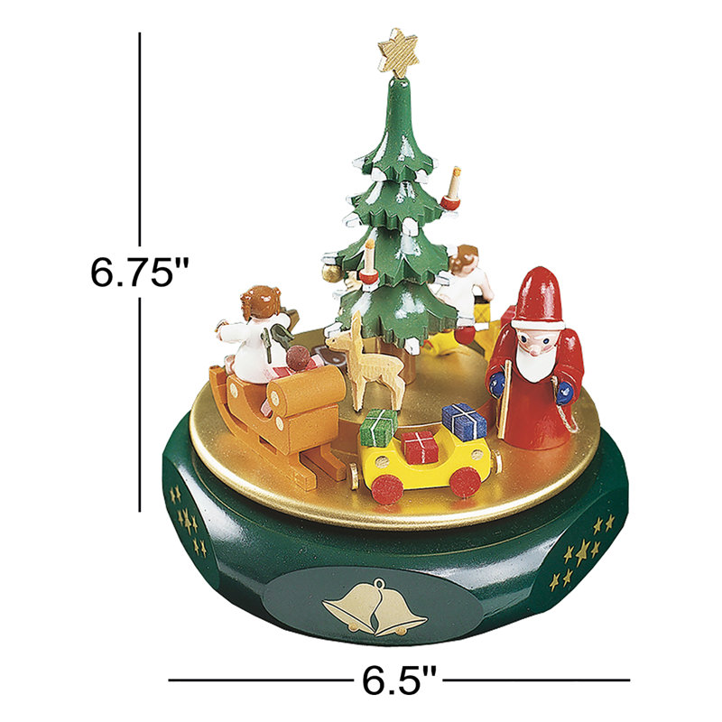 Figurine de noël richard glaesser music box
