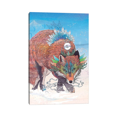 Kitsune by Mat Miller - Wrapped Canvas Painting