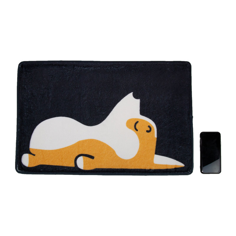 Wegford Non-Slip Bath Rug, Black