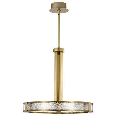Aubreella - 24 Inch LED Pendant - Textured Acrylic Panels