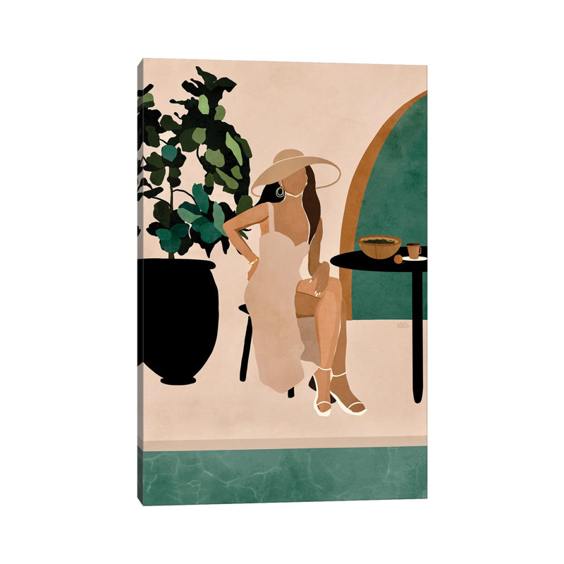 Poolside Brunch by Bria Nicole - Print on Canvas, 20.32 cm H x 30.48 cm W, Wrapped Canvas