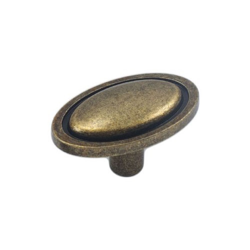 Paquet de 3 boutons ovales multiples Diguilio, Bronze frotté à l'huile