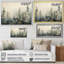 Minimalisme forêt de pins d'hiver - décoration murale forêt-594413191-594413195